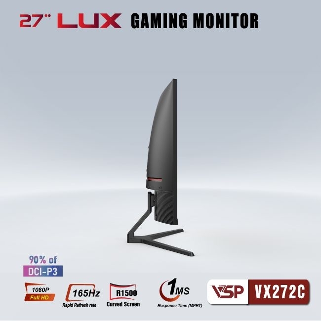 Màn hình cong VSP VX272C - 165Hz - 1Ms - Cong