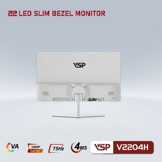 Màn hình phẳng VSP V2204H - 75Hz - Trắng