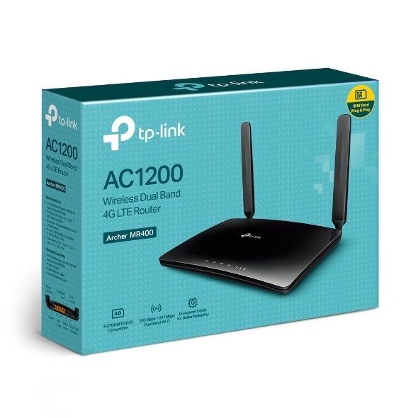 Router Wi-Fi Băng Tần Kép 4G LTE AC1200 TP-LINK Archer MR400