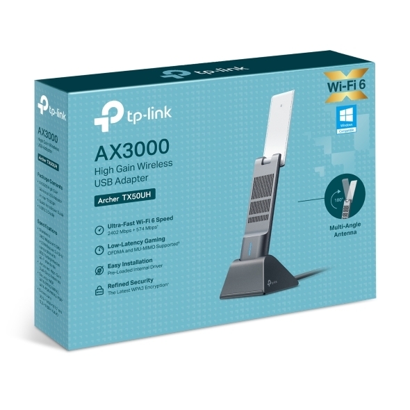 Card mạng không dây USB TP-Link Archer TX50UH Chuẩn Wifi 6 AX3000