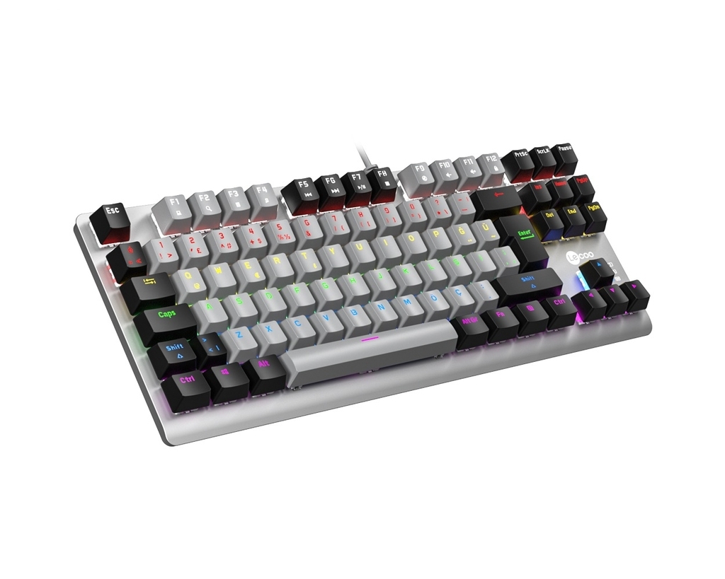 Bàn phím cơ gaming Lecoo GK304 Brown Switch có đèn LED