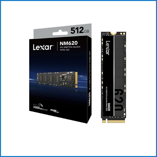 SSD Lexar NM620 512GB M.2 PCIe Gen3 x4 LNM620X512G-RNNNG