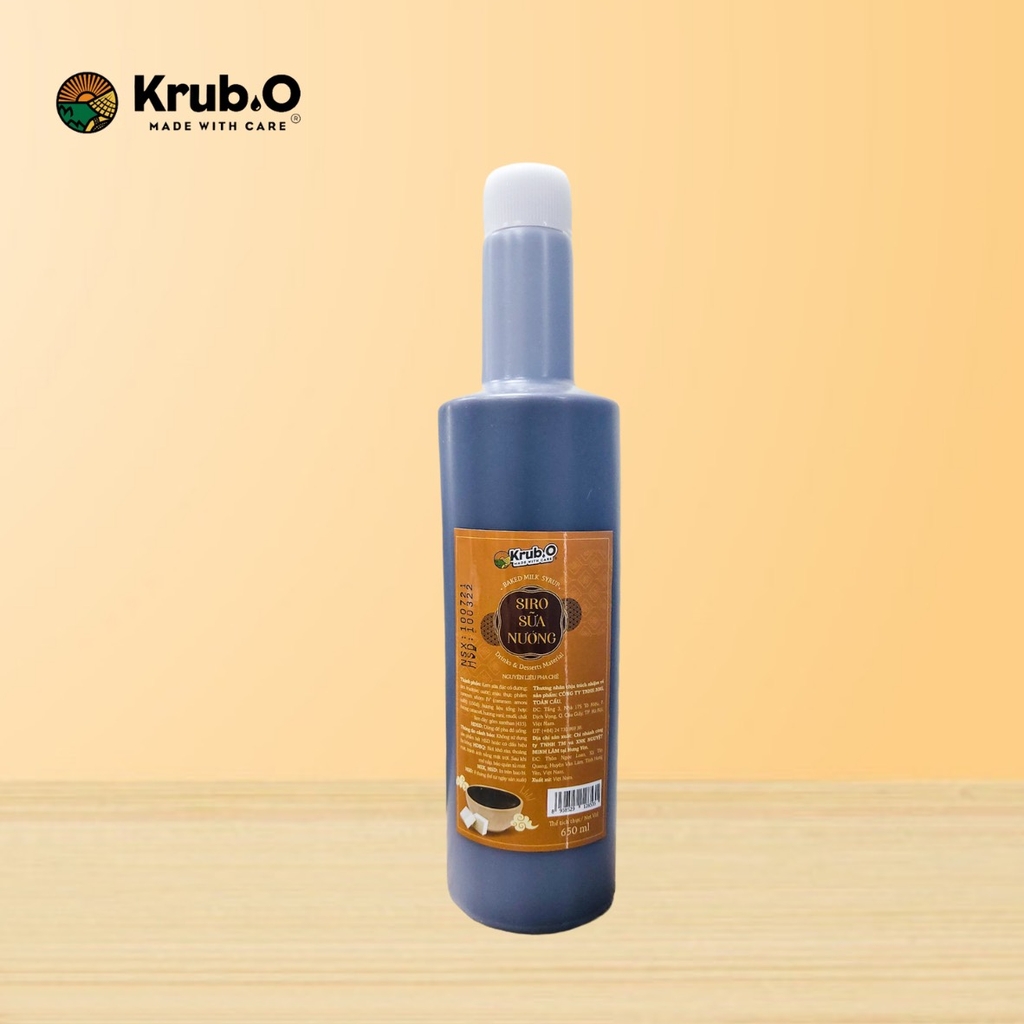 Siro Sữa Nướng Krub.O (Chai 650ml)