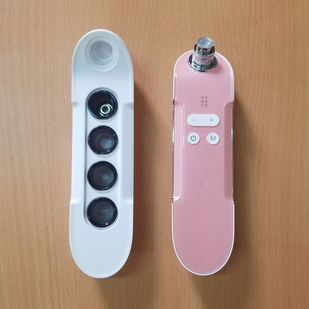 Máy hút mụn KSKIN KD803A có 3 chế độ hút khác nhau, kèm khay chứa 4 đầu hút KD803A