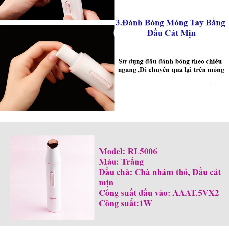 Máy mài đánh bóng móng tay bằng không dây cao cấp