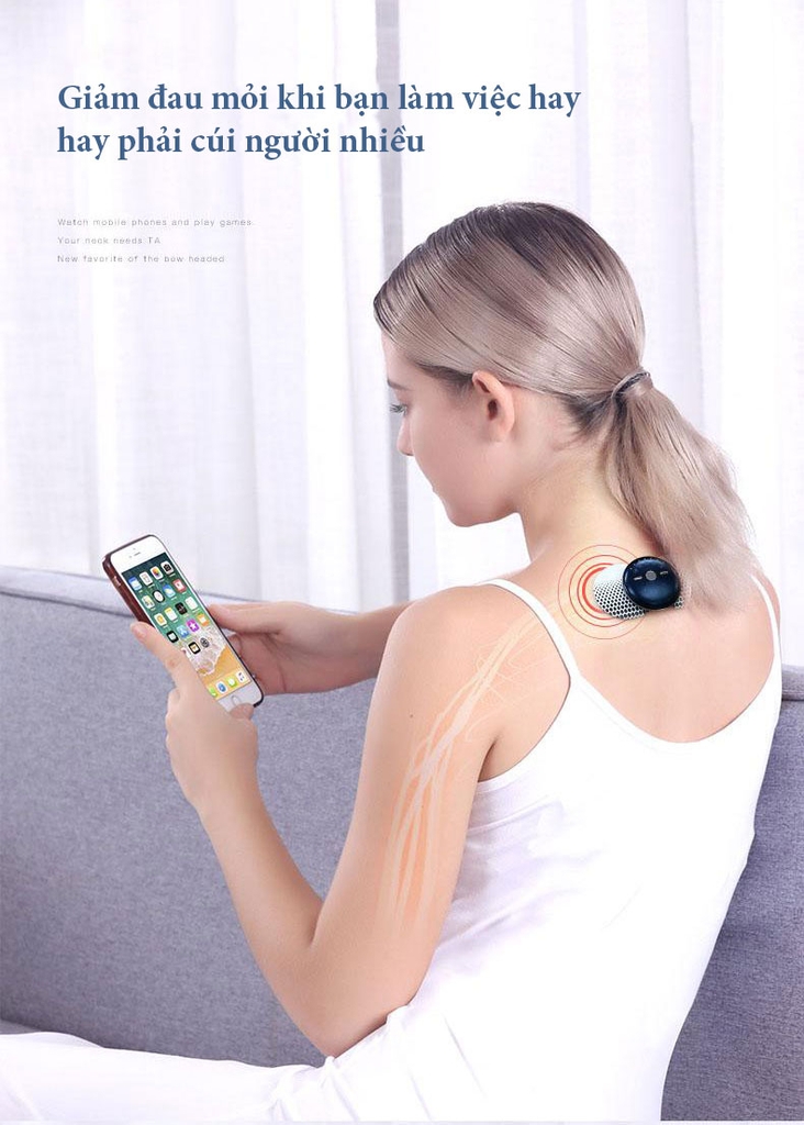 Máy massage toàn thân mini K-SKIN KD819 giảm đau mỏi vai gáy cột sống cổ cột sống lưng giảm đau cơ căng cơ