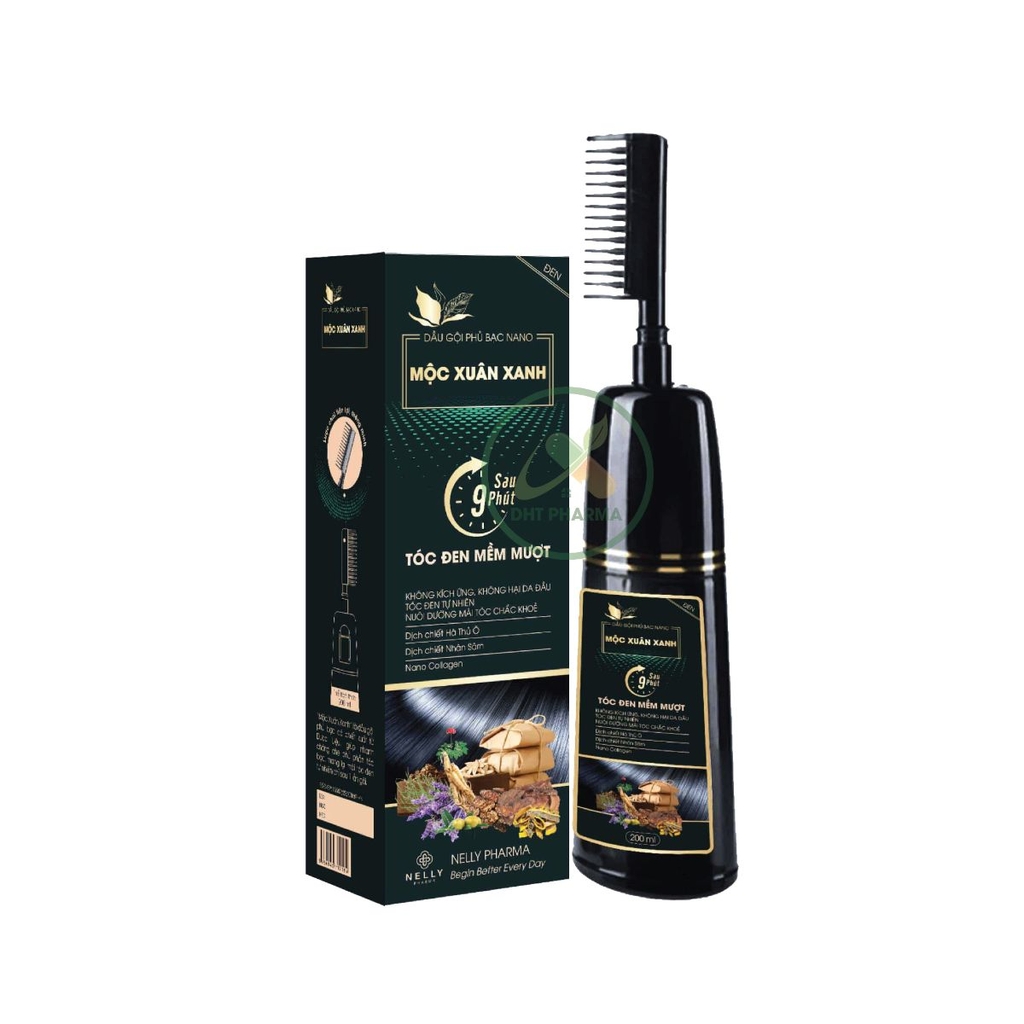 Dầu gội phủ bạc Nano Mộc Xuân Xanh