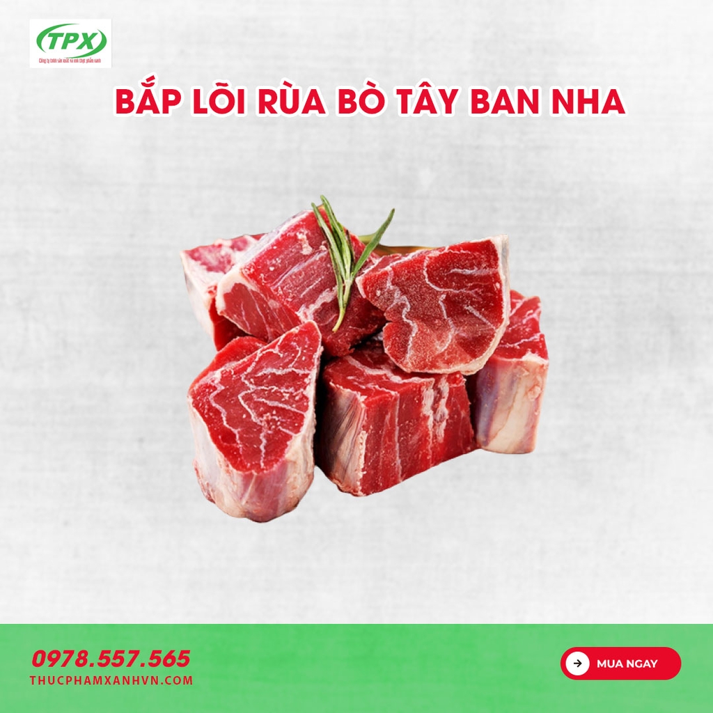 BẮP LÕI RÙA BÒ TÂY BAN NHA