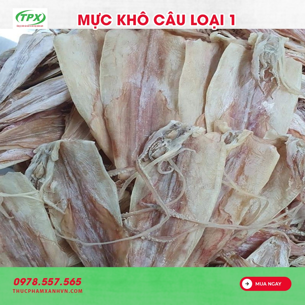 MỰC KHÔ CÂU THUYỀN SIZE 20-25 CON