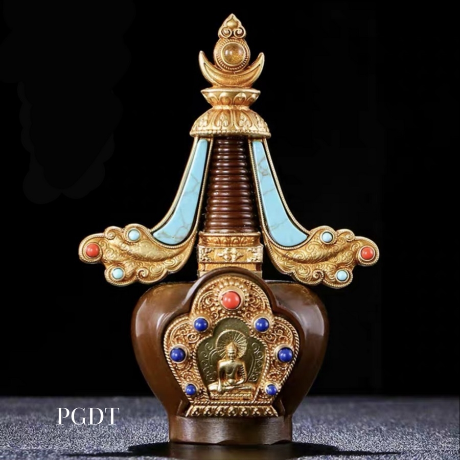 Bảo Tháp Giác Ngộ Bằng Đồng Nguyên Chất