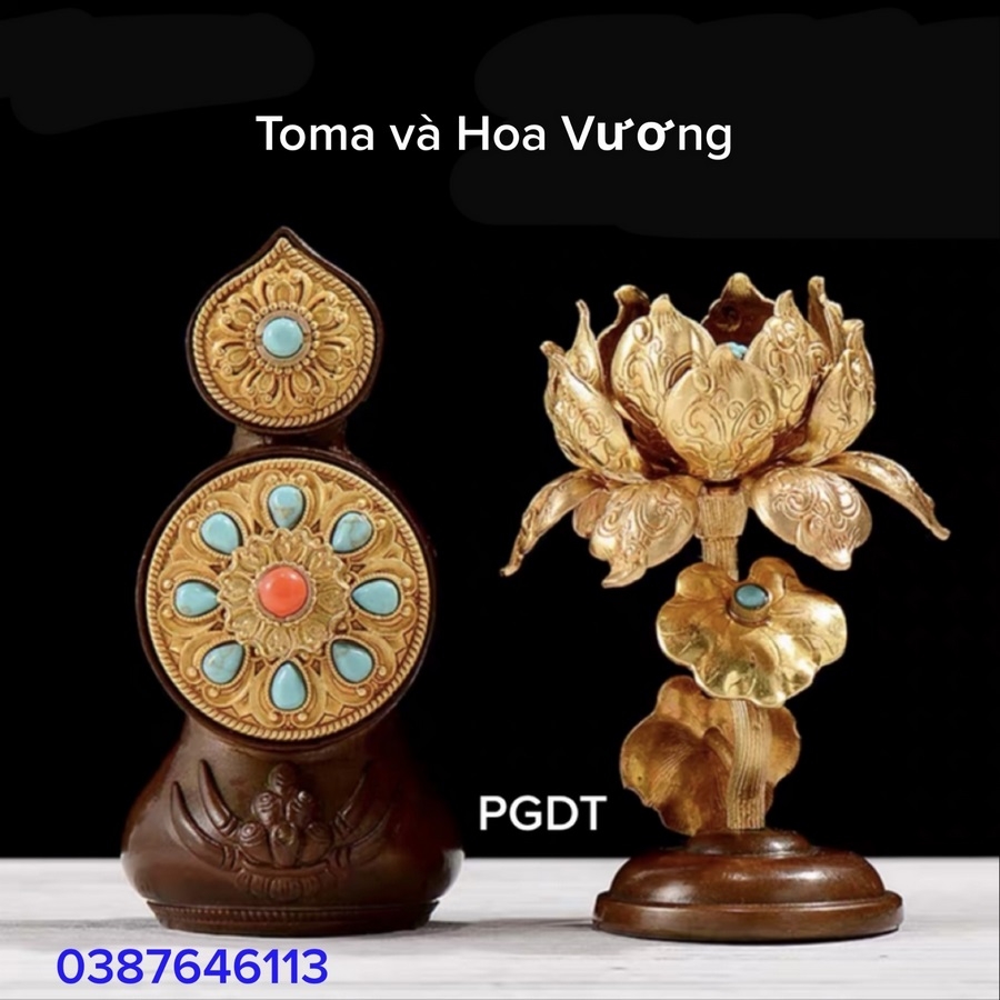 TOMA VÀ HOA VƯƠNG (bằng đồng cỡ bé) - Bộ TOMA Hoa cơ bản