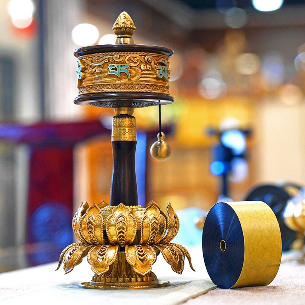 Kinh luân đồng cầm tay thực hành loại cao cấp (Kiểu chữ xanh)