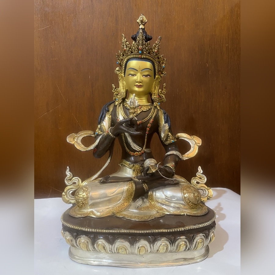 Kim Cang Tát Đỏa 33cm - tượng Phật đồng Nepal