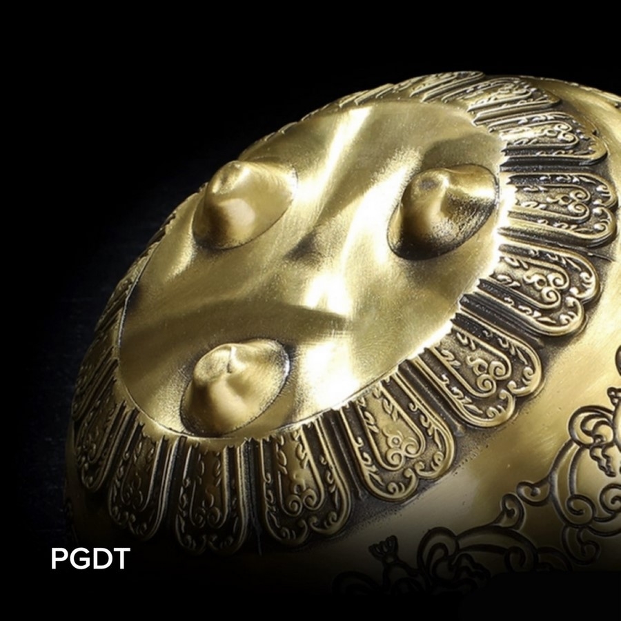 Lư Trầm Bình Bát Khắc Hoa Văn Tám Tướng Cát Tường