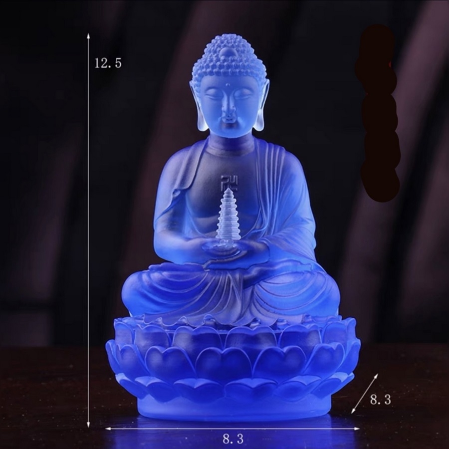 PHẬT DƯỢC SƯ kiểu Tịnh Độ bằng đá liuli