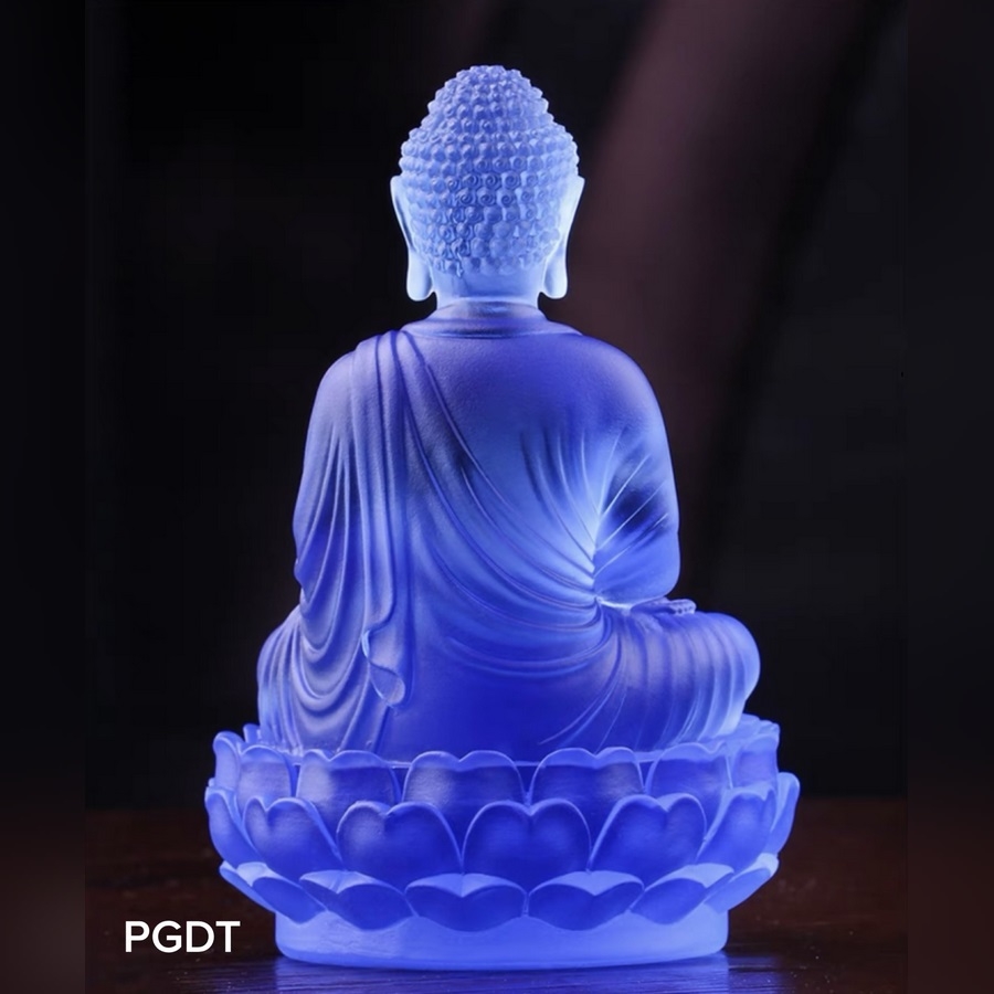 PHẬT DƯỢC SƯ kiểu Tịnh Độ bằng đá liuli