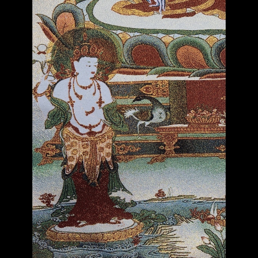 Tranh Thangka Phật Dược Sư - Tranh Thêu