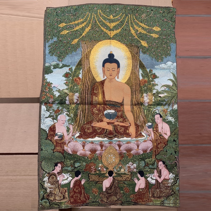 Tranh Thangka Phật Thích Ca - Tranh Thêu