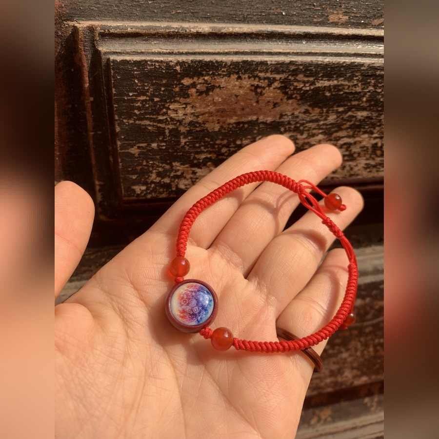 Vòng Tay Lăng Nghiêm Chusa chỉ đỏ