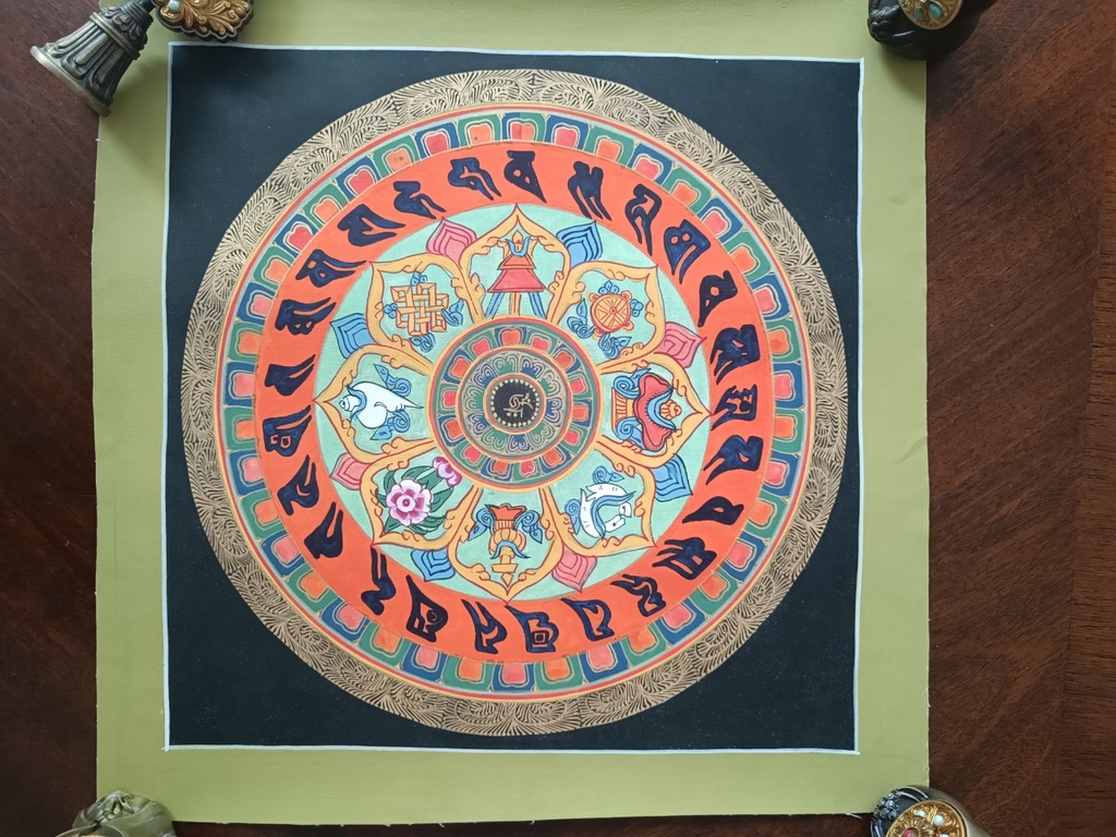 Tranh thangka Mandala Kalacharka