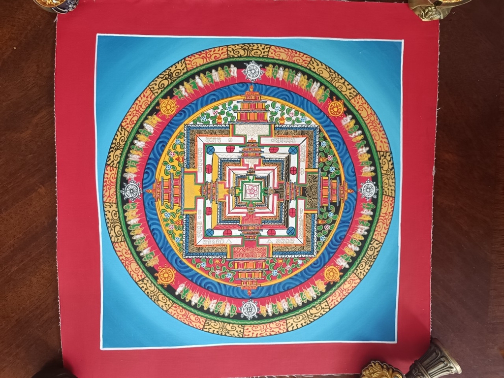 Tranh thangka Mandala Kalacharka