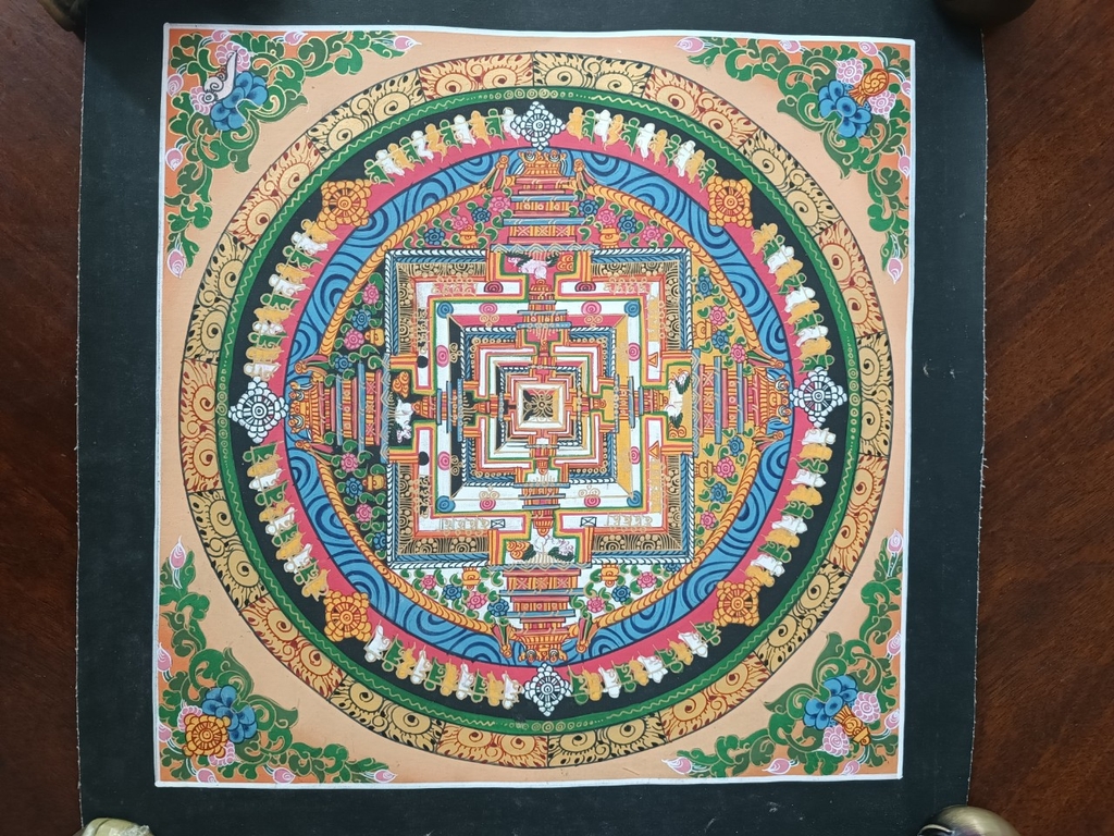 Tranh thangka Mandala Kalacharka