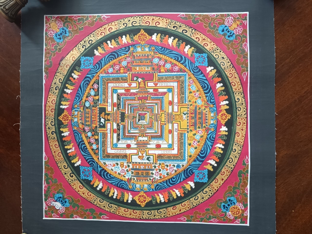 Tranh thangka Mandala Kalacharka