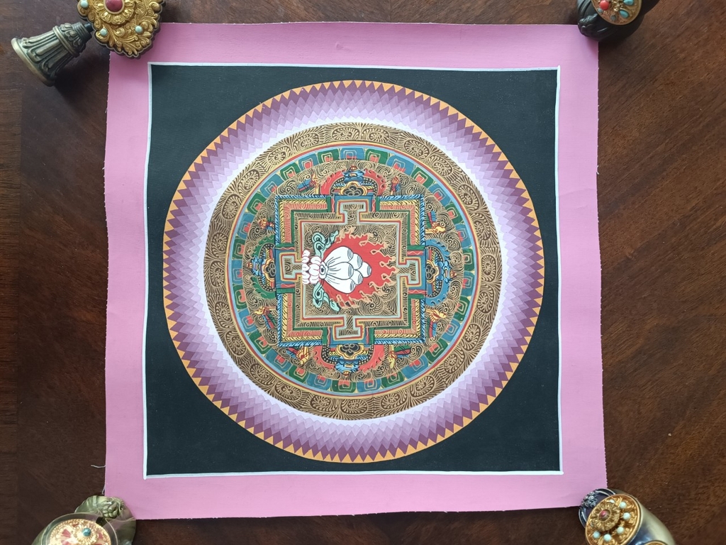 Tranh thangka Mandala Kalacharka