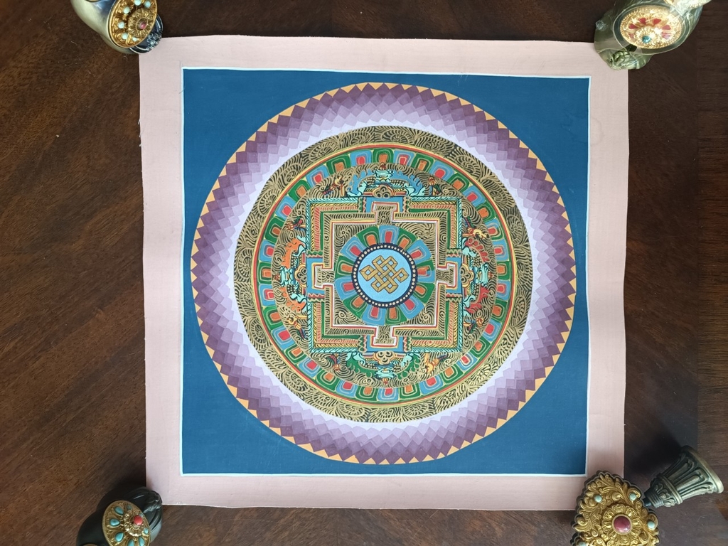 Tranh thangka Mandala Kalacharka