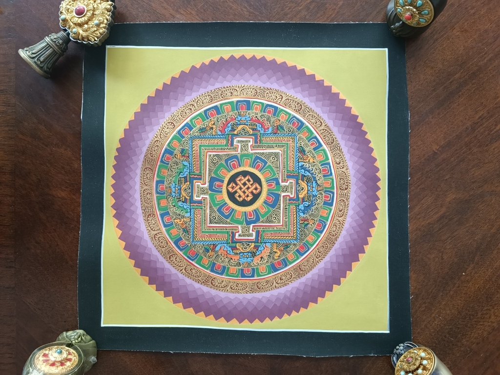 Tranh thangka Mandala Kalacharka