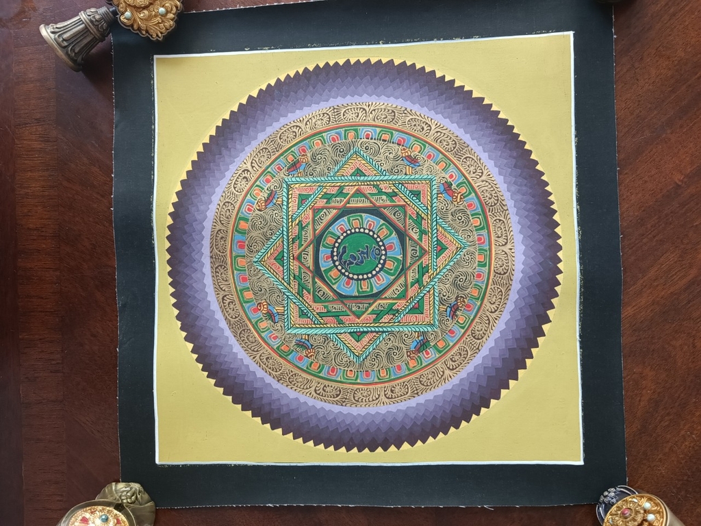 Tranh thangka Mandala Kalacharka