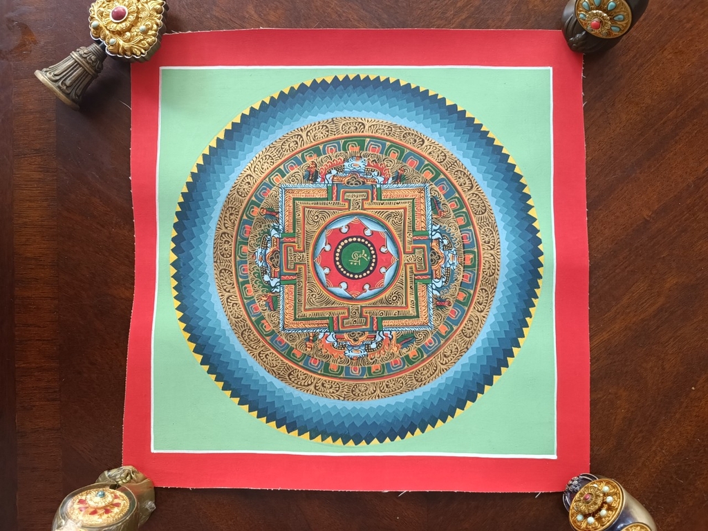 Tranh thangka Mandala Kalacharka