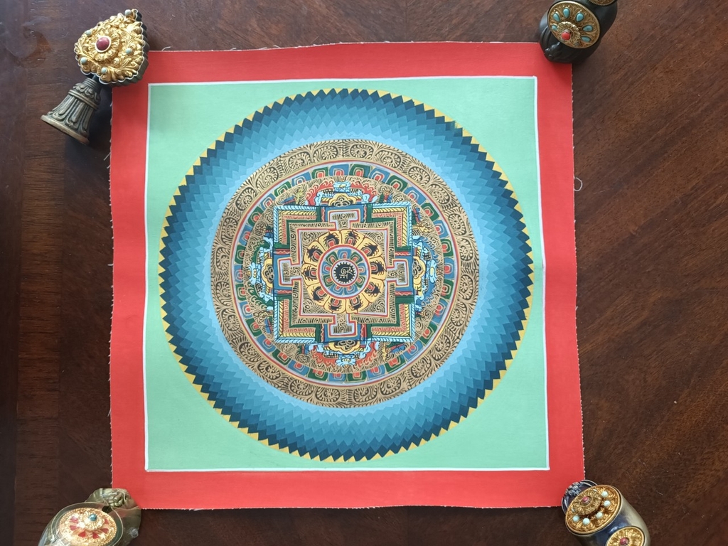 Tranh thangka Mandala Kalacharka
