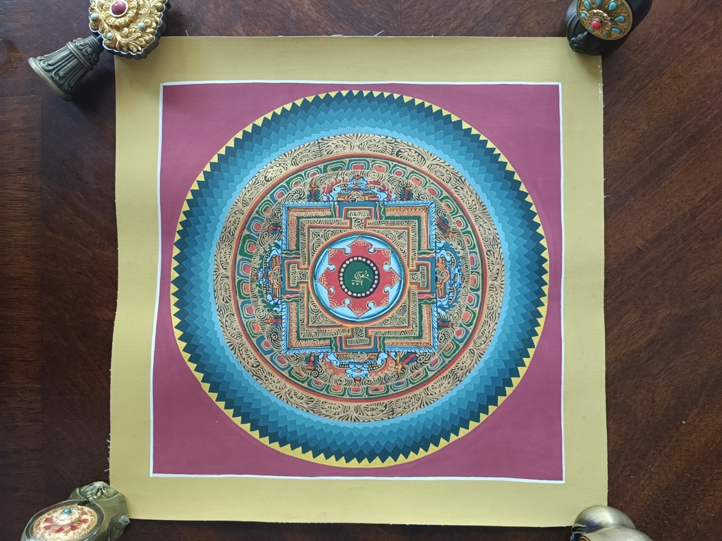 Tranh thangka Mandala Kalacharka