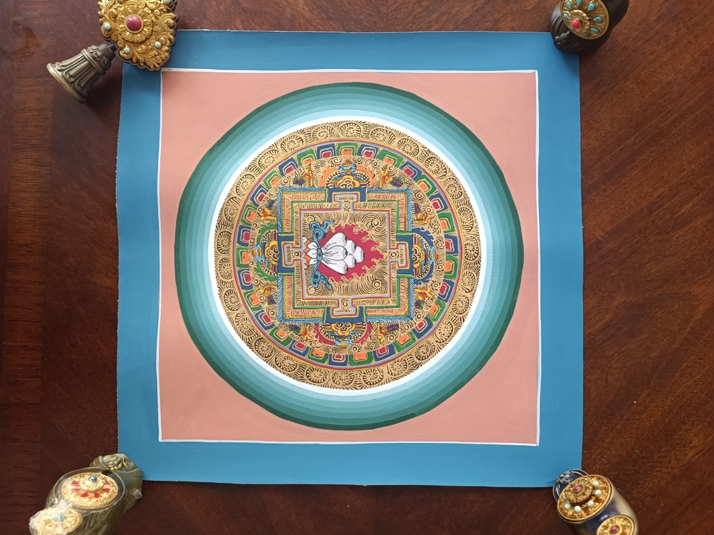 Tranh thangka Mandala Kalacharka