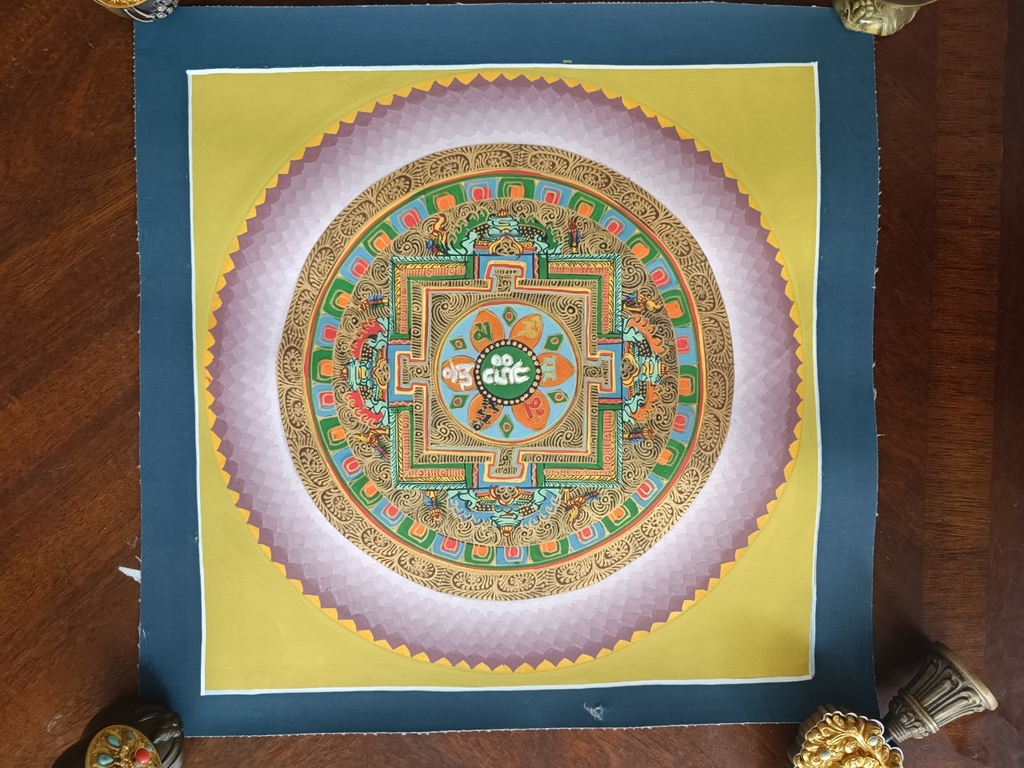Tranh thangka Mandala Kalacharka