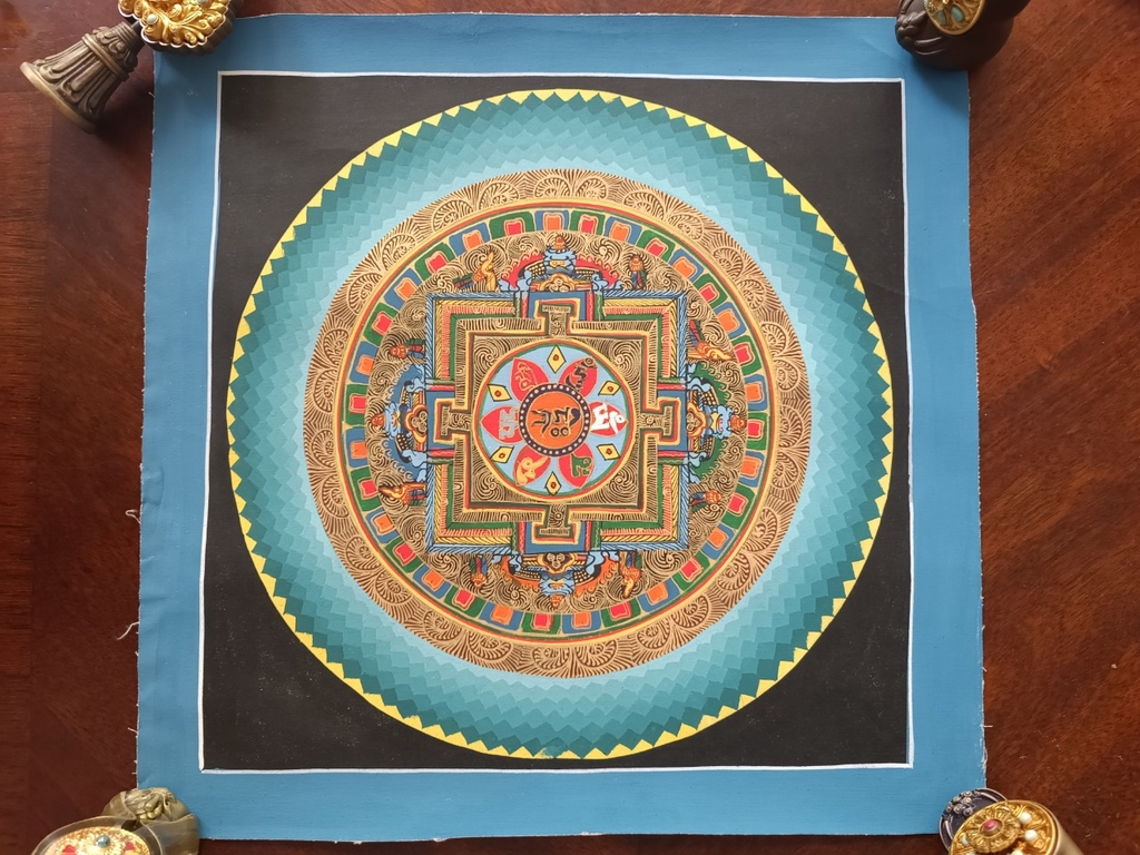 Tranh thangka Mandala Kalacharka