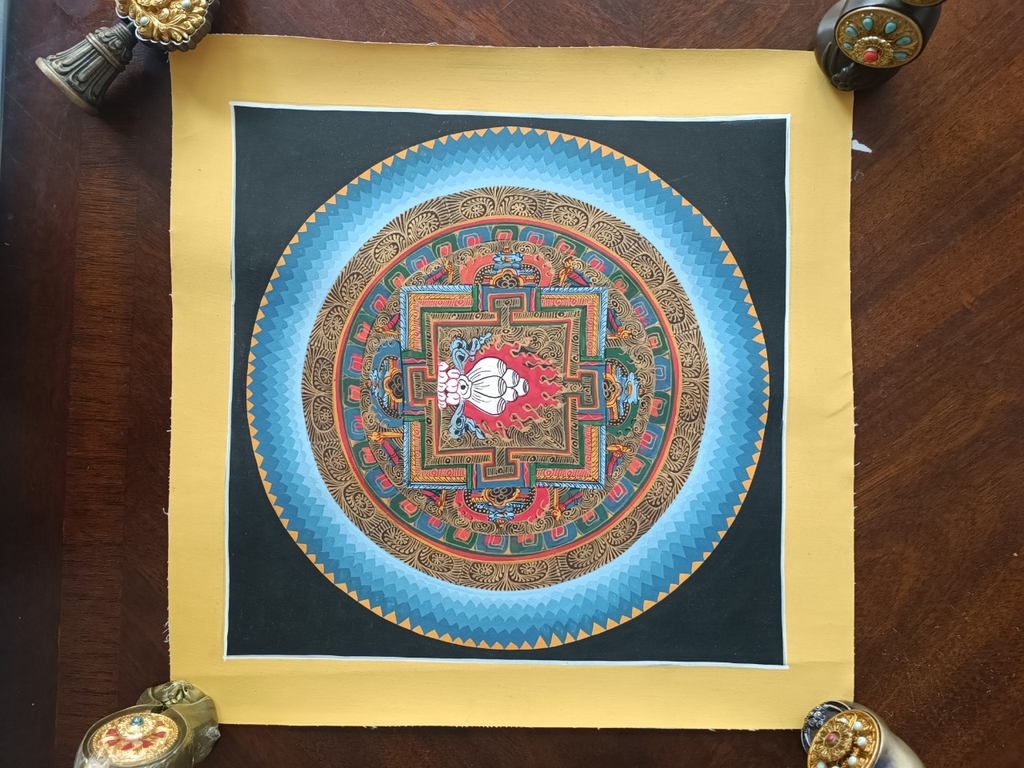 Tranh thangka Mandala Kalacharka