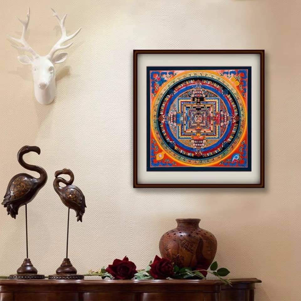 Tranh thangka Mandala Kalacharka