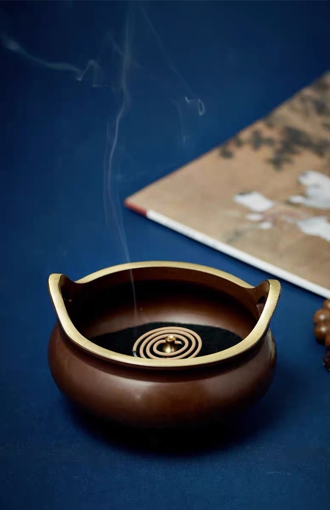 Bát hương đồng cỡ trung (Lư hương , lư trầm)