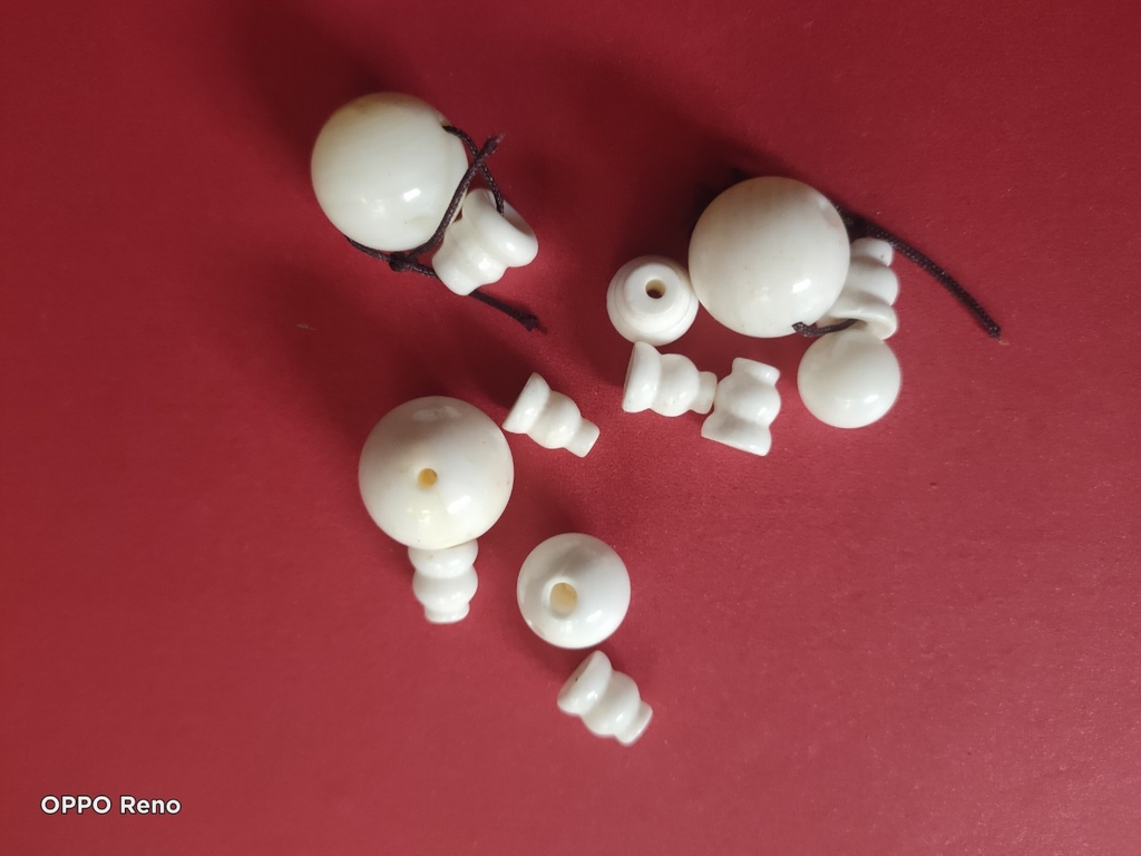 Mẩu châu để xâu chuỗi vòng - hạt 3 lỗ