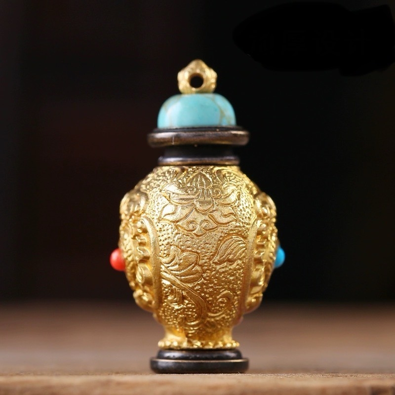 Gau bảo bình đựng thuốc pháp đeo cổ