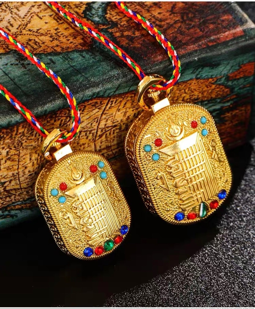 Hộp ga’u kalacharka nhỏ - hộp pháp bảo mini đeo cổ