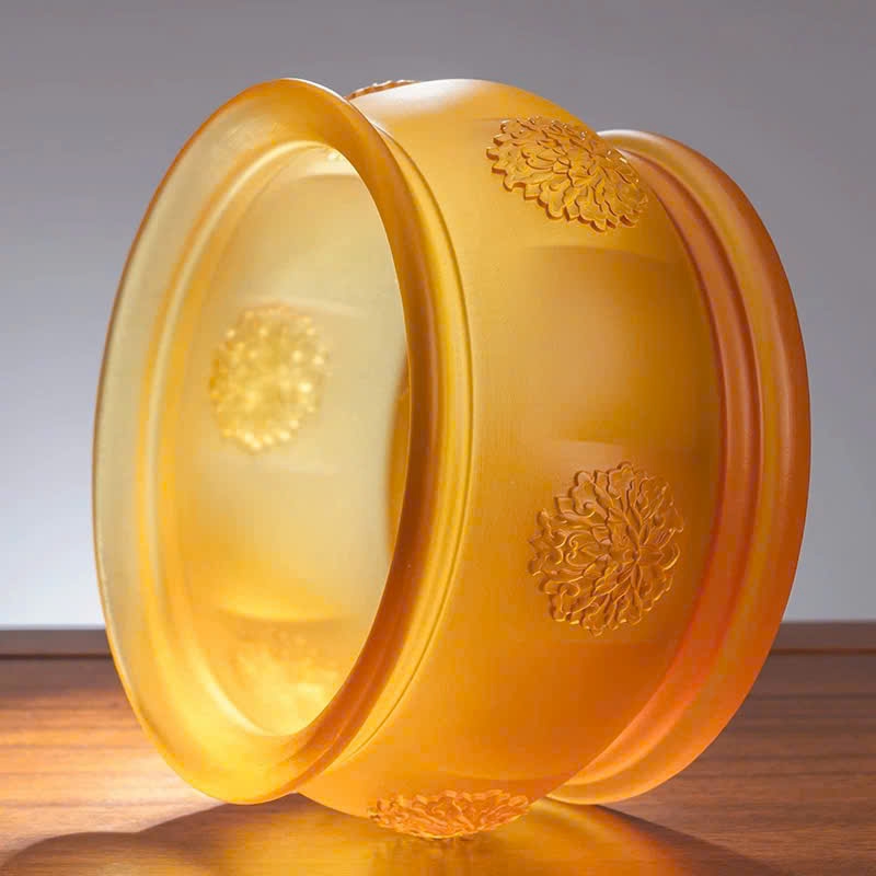 Lư Hương Bảo Liên Đăng bằng đá lưu ly