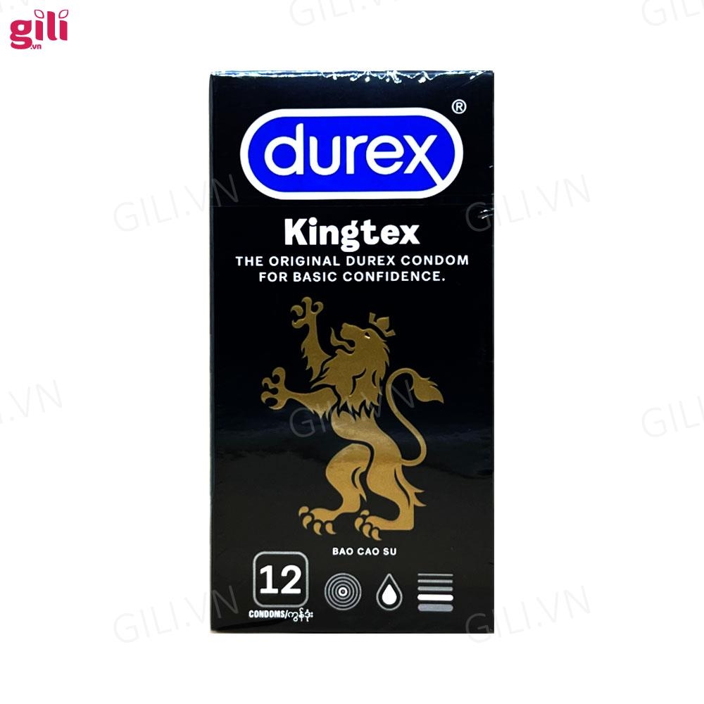 Bao cao su siêu mỏng Durex Kingtex hộp 12 chiếc chính hãng