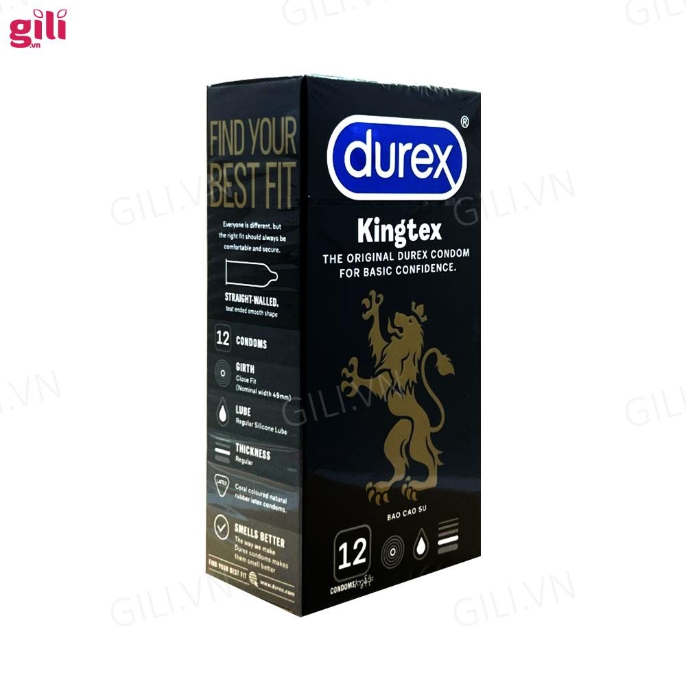 Bao cao su siêu mỏng Durex Kingtex hộp 12 chiếc chính hãng