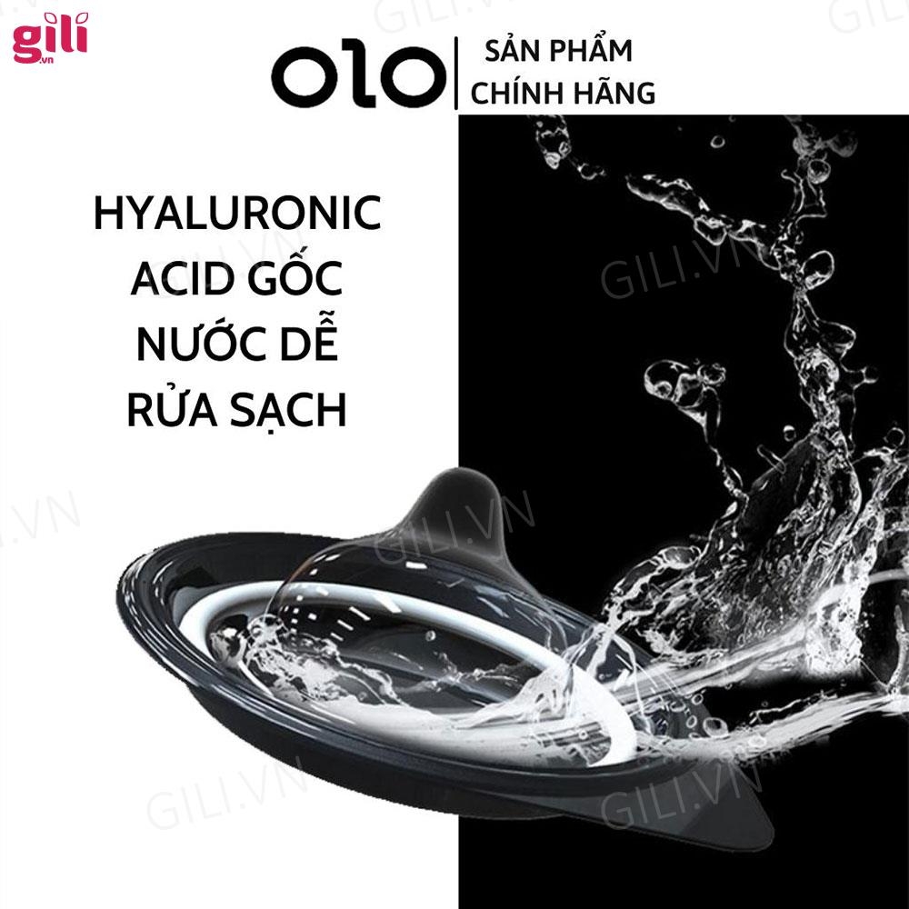 Bao cao su siêu mỏng Olo 0.01 Đen hộp 10 chiếc chính hãng