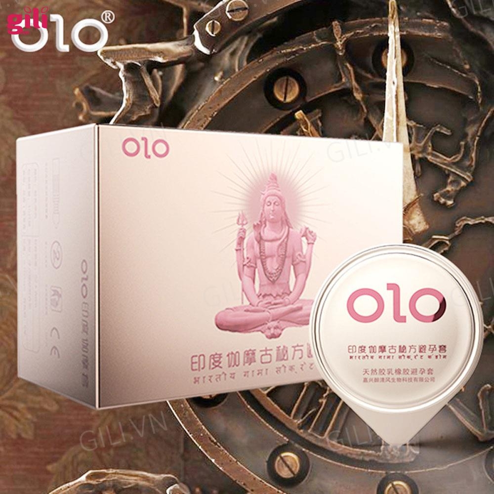 Bao cao su kéo dài thời gian Olo Kama Vàng hộp 10 chiếc chính hãng