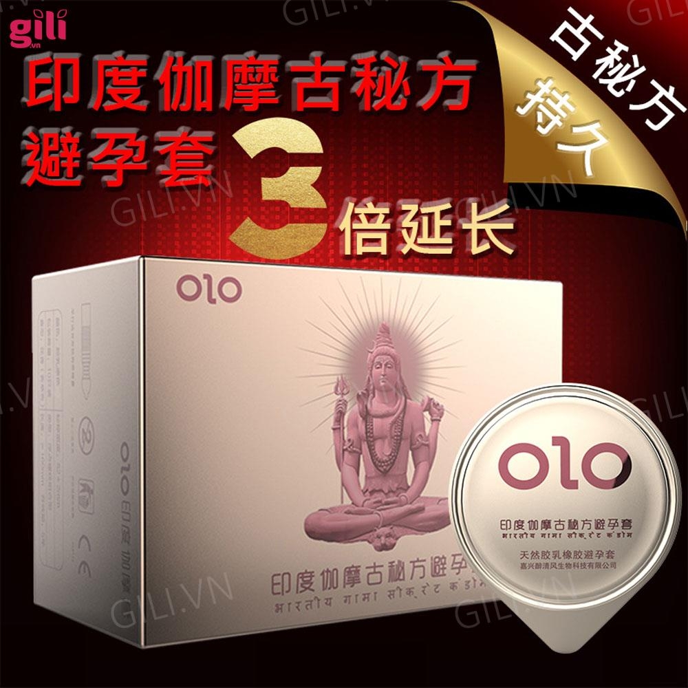 Bao cao su kéo dài thời gian Olo Kama Vàng hộp 10 chiếc chính hãng