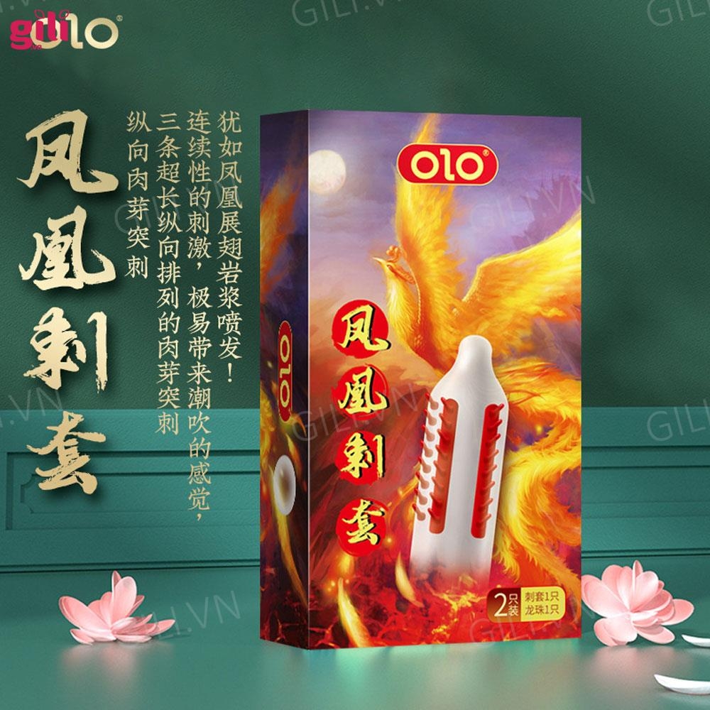 Bao cao su Olo râu đặc biệt, gân gai tăng kích thước có bi chính hãng